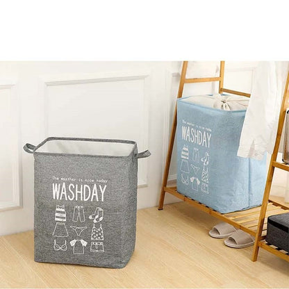 Cos depozitare, Flippy, Deschisa, 72 L, Textil, 30x40x60 cm, Gri, Cu imprimeu-4