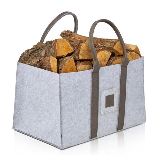 Cos Multifunctional pentru Rufe Murdare, Cos Depozitare, Flippy, Gri, 50x34x32, Geanta Durabila pentru Lemne si Accesorii-0