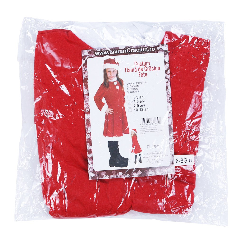 Costum Craciunita Flippy® Fata, 4-6 ani, 3 piese, Polar-2