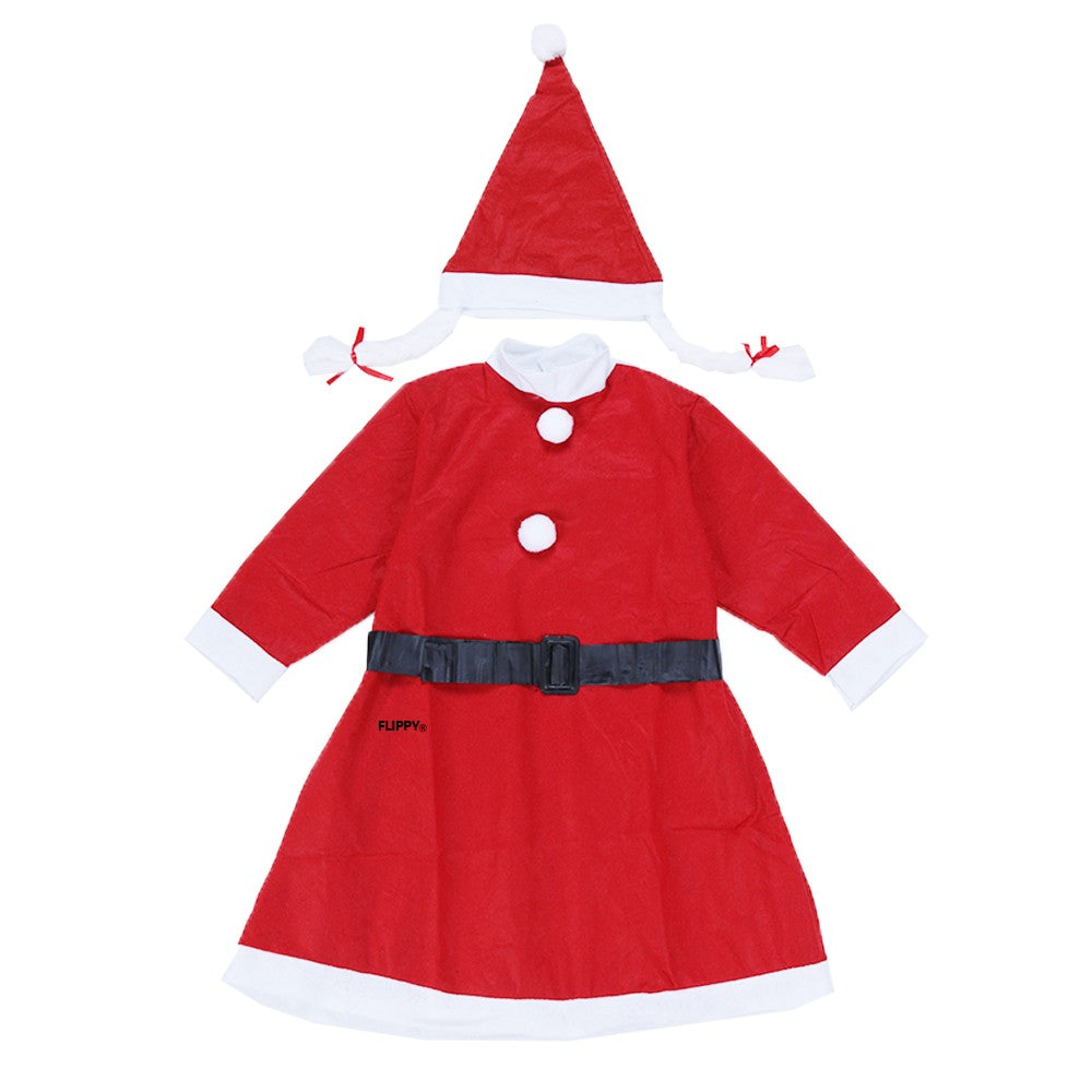 Costum Craciunita Flippy® Fata, 7-9 ani, 3 piese, Polar-1