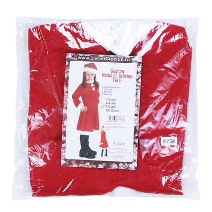 Costum Craciunita Flippy® Fata, 7-9 ani, 3 piese, Polar-2