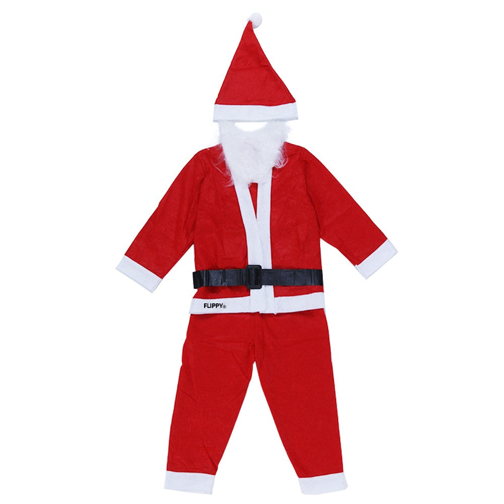 Costum Mos Craciun Flippy® Baiat, 1-3 ani, 5 piese, Polar-1