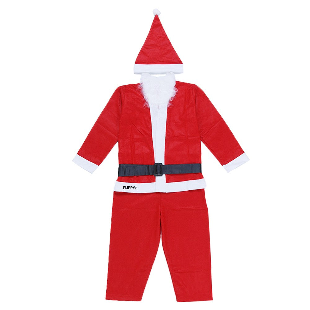 Costum Mos Craciun Flippy® Baiat, 7-9 ani, 5 piese, Polar-0