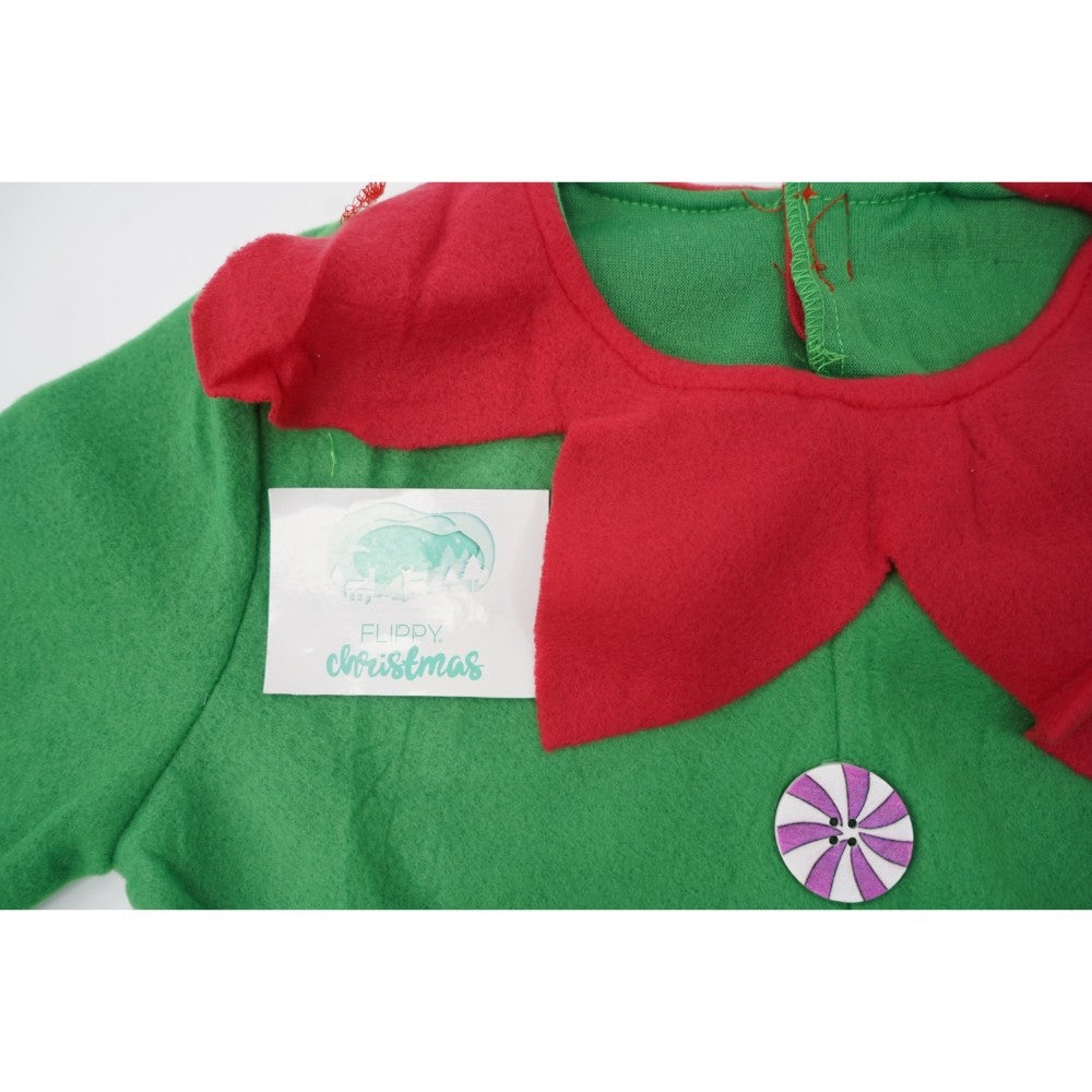 Costum Spiridus, Flippy, Baieti, 4-6 ani, Verde, Poliester-6