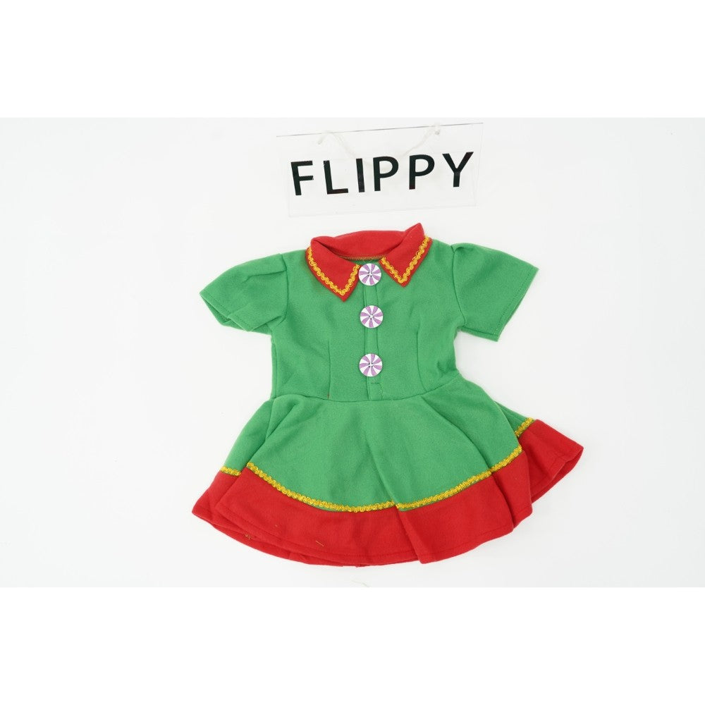 Costum Spiridus, Flippy, Fete, 1-3 ani, Verde, Poliester-11