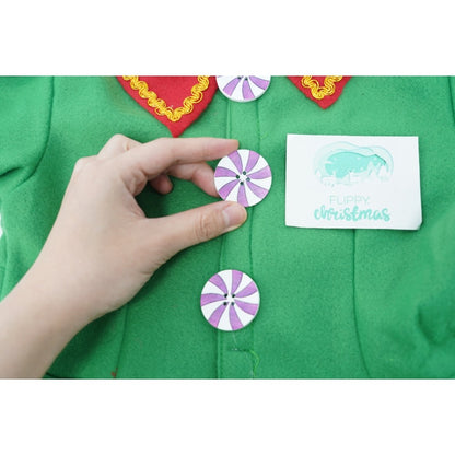 Costum Spiridus, Flippy, Fete, 4-6 ani, Verde, Poliester-7