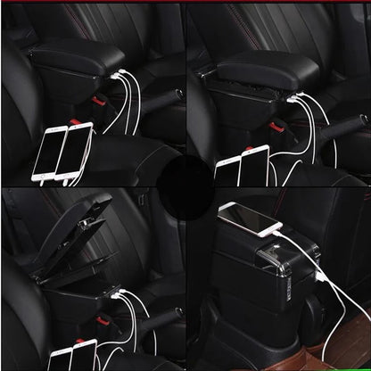 Cotiera auto Universala cu USB, iluminata LED-3