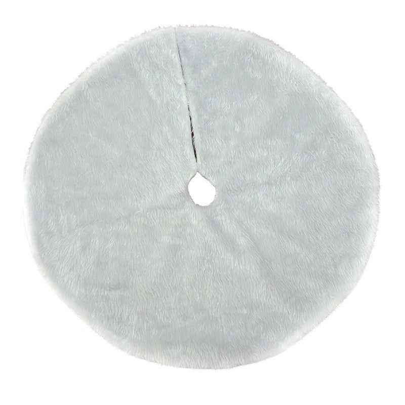 Covor pentru bradul de Craciun White Haipai, diametru 120 cm, blana cu o grosime 4 cm, alb-0