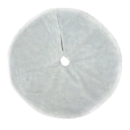 Covor pentru bradul de Craciun White Haipai, diametru 90 cm, blana cu o grosime 4 cm, alb-0
