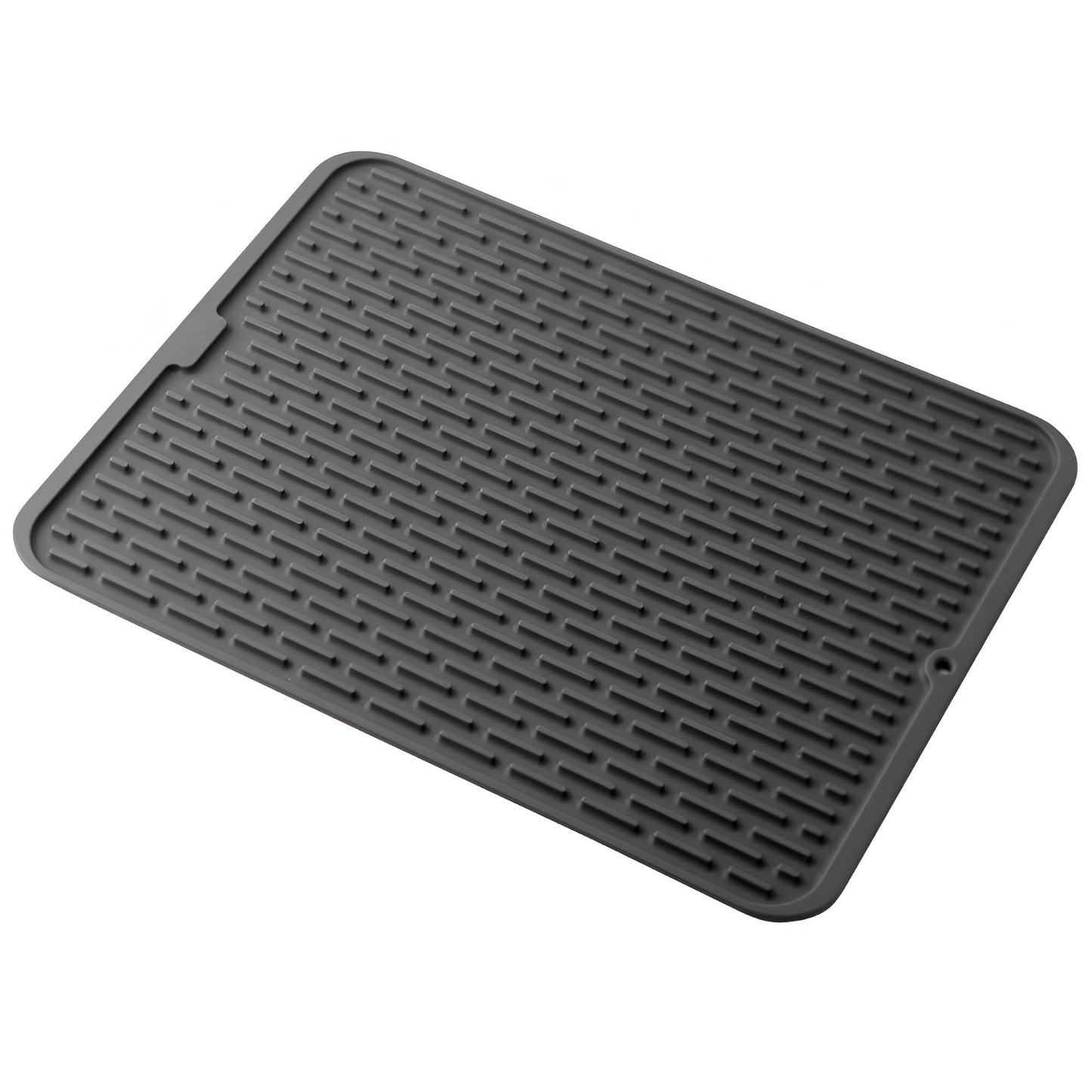Covoras din Silicon pentru Scurgere Vase, Flippy, Uz Casnic, Rezistent la Temperaturi Ridicate, Izolator, 43x32.5 cm, Negru-4