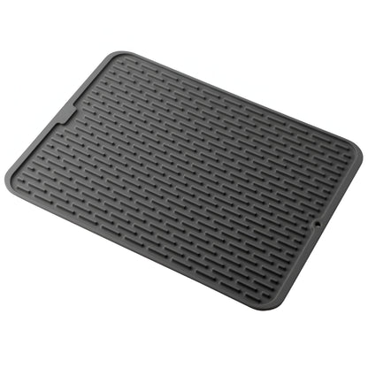 Covoras din Silicon pentru Scurgere Vase, Flippy, Uz Casnic, Rezistent la Temperaturi Ridicate, Izolator, 43x32.5 cm, Negru-4