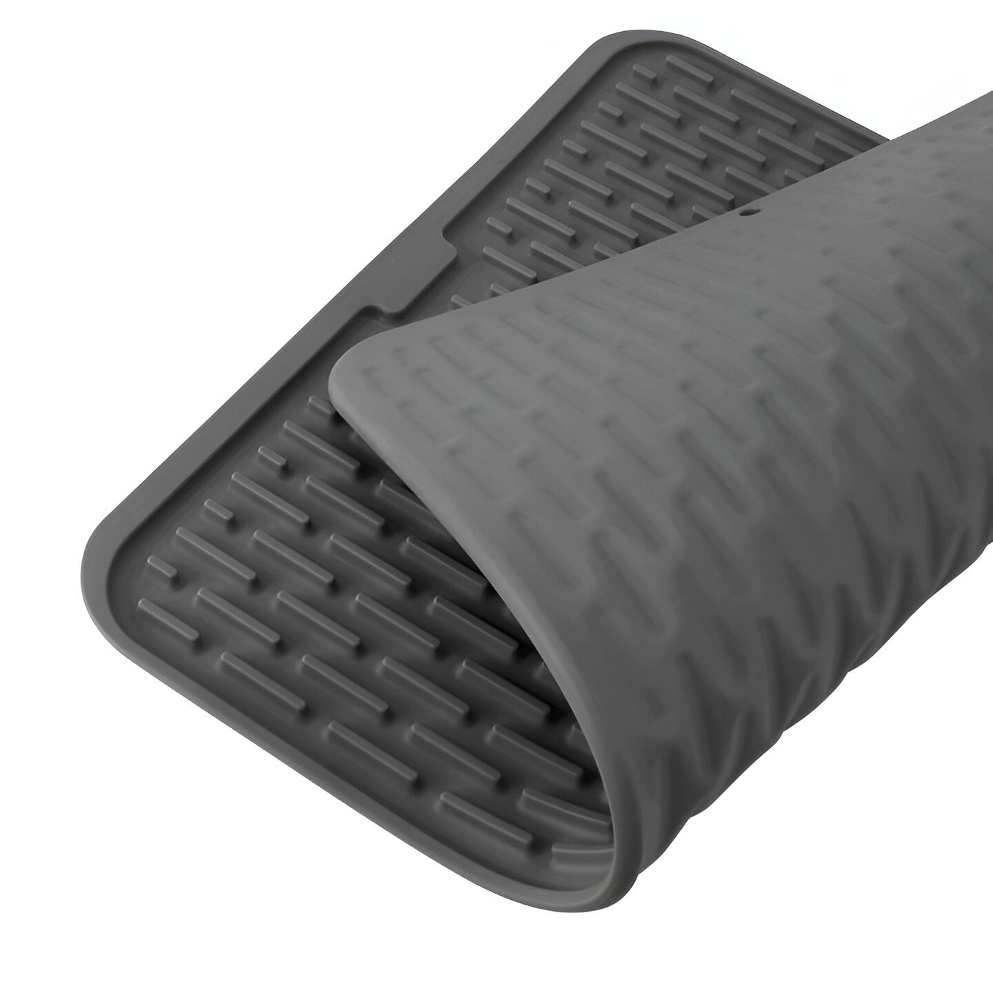 Covoras din Silicon pentru Scurgere Vase, Flippy, Uz Casnic, Rezistent la Temperaturi Ridicate, Izolator, 43x32.5 cm, Negru-7