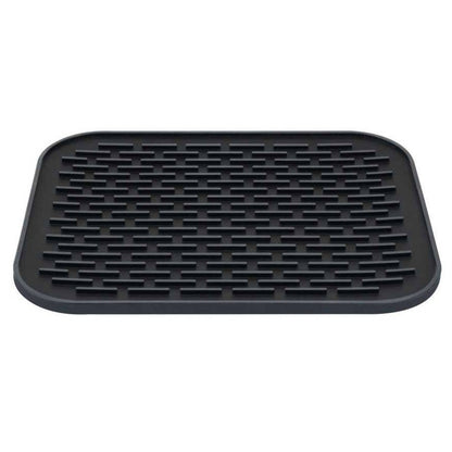 Covoras din Silicon pentru Scurgere Vase, Flippy, Uz Casnic, Rezistent la Temperaturi Ridicate, Izolator, 30x24 cm, Negru-9