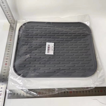 Covoras din Silicon pentru Scurgere Vase, Flippy, Uz Casnic, Rezistent la Temperaturi Ridicate, Izolator, 30x24 cm, Negru-10
