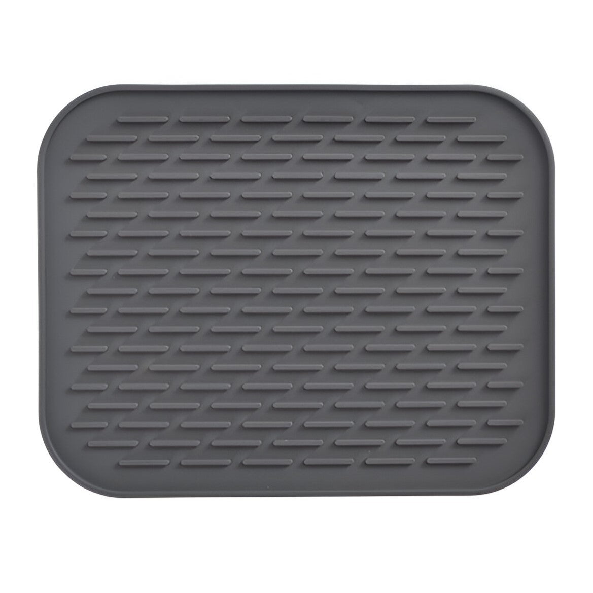 Covoras din Silicon pentru Scurgere Vase, Flippy, Uz Casnic, Rezistent la Temperaturi Ridicate, Izolator, 30x24 cm, Negru-0