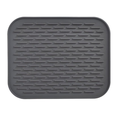 Covoras din Silicon pentru Scurgere Vase, Flippy, Uz Casnic, Rezistent la Temperaturi Ridicate, Izolator, 30x24 cm, Negru-0