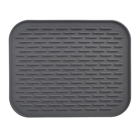 Covoras din Silicon pentru Scurgere Vase, Flippy, Uz Casnic, Rezistent la Temperaturi Ridicate, Izolator, 30x24 cm, Negru-0