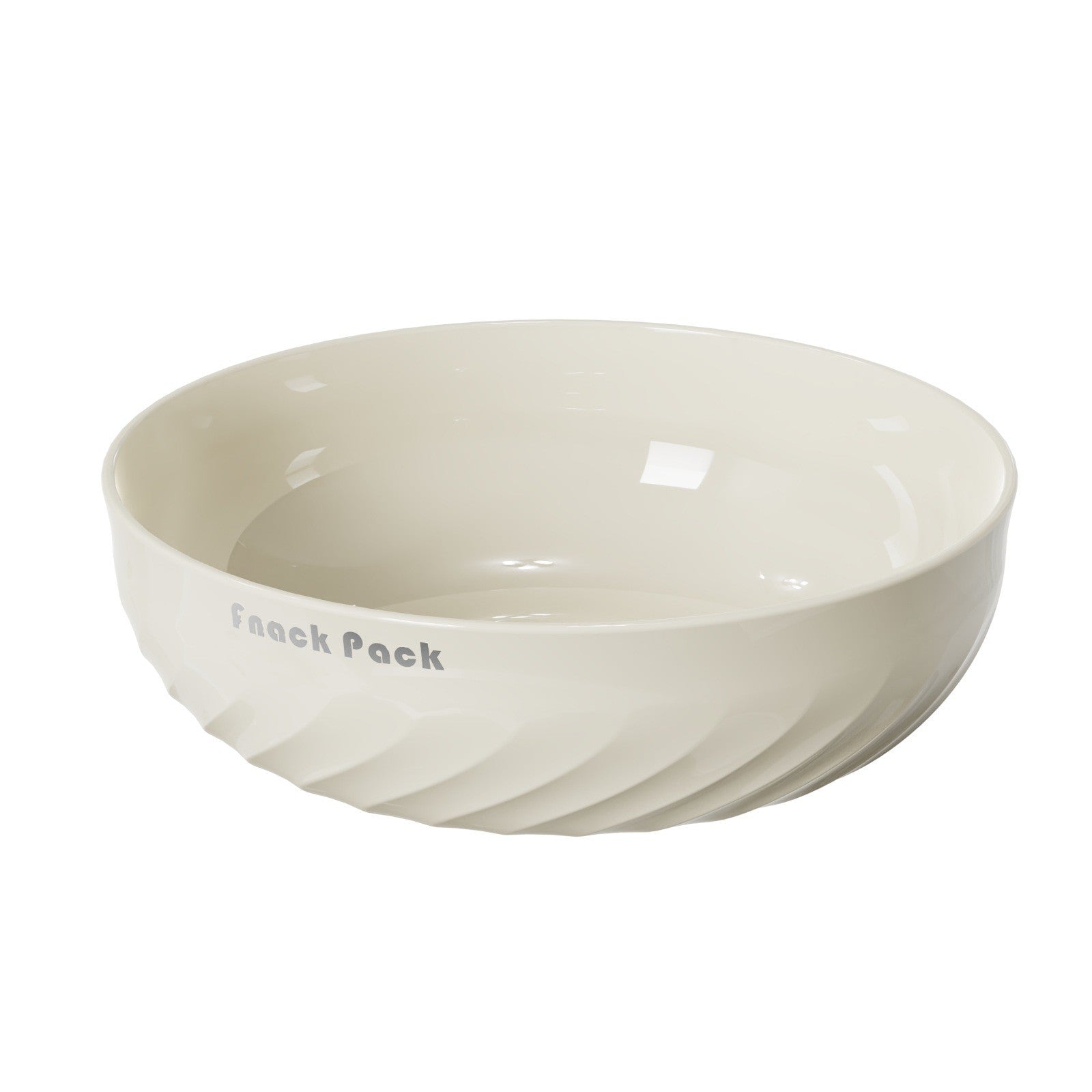 Bol cu un Singur Strat, Flippy, pentru Fructe, Legume, Snacks, 22.4x9 cm, Crem-0