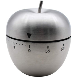 Cronometru de Bucatarie, Flippy, Mecanic, Forma de Mar, din Otel Inoxidabil, 60 min Timer, 7.5 x 6.2 cm, Argintiu-0