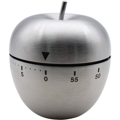 Cronometru de Bucatarie, Flippy, Mecanic, Forma de Mar, din Otel Inoxidabil, 60 min Timer, 7.5 x 6.2 cm, Argintiu-0