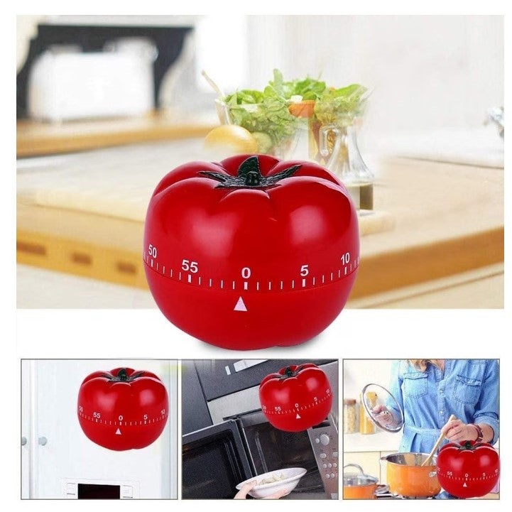 Cronometru mecanic de bucatarie Flippy, forma de rosie, 60 de minute, 6.3 x 4.5 cm, material ABS, rosu-5