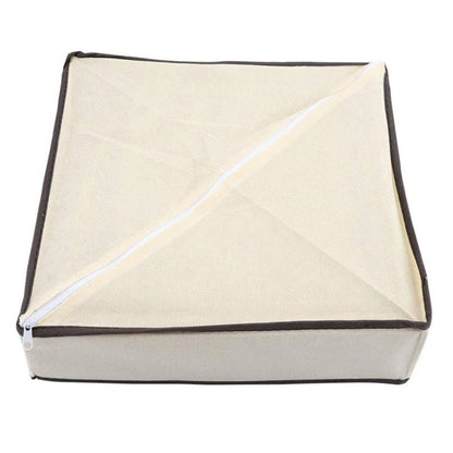 Cutie De Depozitare, Flippy, Pentru Lenjerie, Sosete Si Sutiene, Material Textil, 7 Compartimente, 32 x 32 x 10 cm, Culoare Bej-3