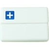 Cutie depozitare medicamente, 7 compartimente sigilate individual, pliabila, portabila, Flippy, Alb/Albastru-0
