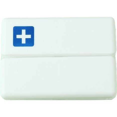 Cutie depozitare medicamente, 7 compartimente sigilate individual, pliabila, portabila, Flippy, Alb/Albastru-0