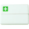 Cutie depozitare medicamente, 7 compartimente sigilate individual, pliabila, portabila, Flippy, Alb/Verde-0