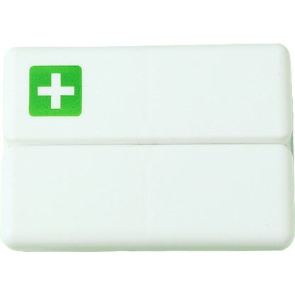 Cutie depozitare medicamente, 7 compartimente sigilate individual, pliabila, portabila, Flippy, Alb/Verde-0