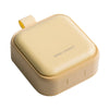 Cutie Depozitare Medicamente Mini, Flippy, 4 Compartimente, Inchidere Etans, Portabila, Patrat, Galben, PP, 7.5x7.5x3 cm-0