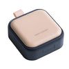 Cutie Depozitare Medicamente Mini, Flippy, 4 Compartimente, Inchidere Etans, Portabila, Patrat, Roz-Negru, PP, 7.5x7.5x3 cm-0