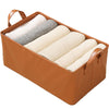 Cutie de Depozitare Tip Cos, Flippy, Material Piele Ecologica, Pliabila, 47x28x20 cm, 26 l, Cadru Metalic, cu Manere, Maro-0
