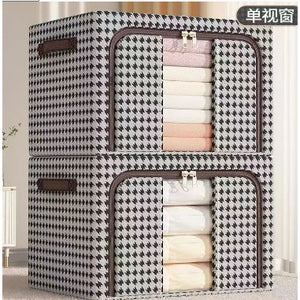 Cutie de Depozitare Pliabila, Flippy, Cu fermoar, 24 L, Textile, 40*30*20 cm, Design Zebra-0