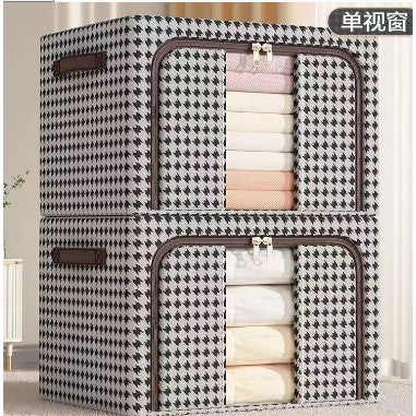 Cutie de Depozitare Pliabila, Flippy, Cu fermoar, 24 L, Textile, 40*30*20 cm, Design Zebra-0