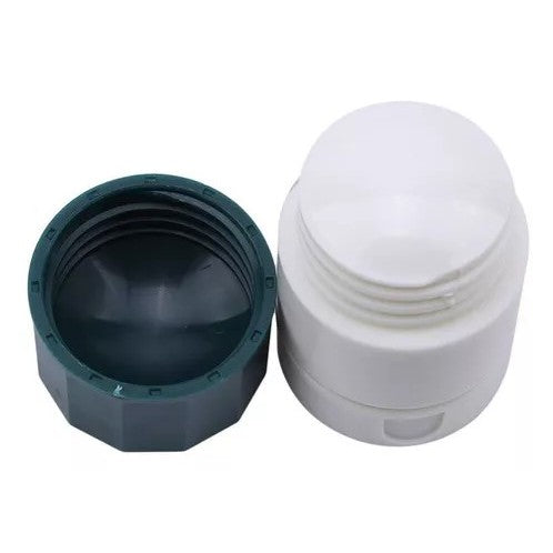 Cutie Pastile Multifunctionala, Flippy, 4 in 1, Pahar Apa, Taiere, Sfaramare, Depozitare, Compact, ABS cu Lama din Inox, Alb/Verde, 8.7x6.2x4.1 cm-4