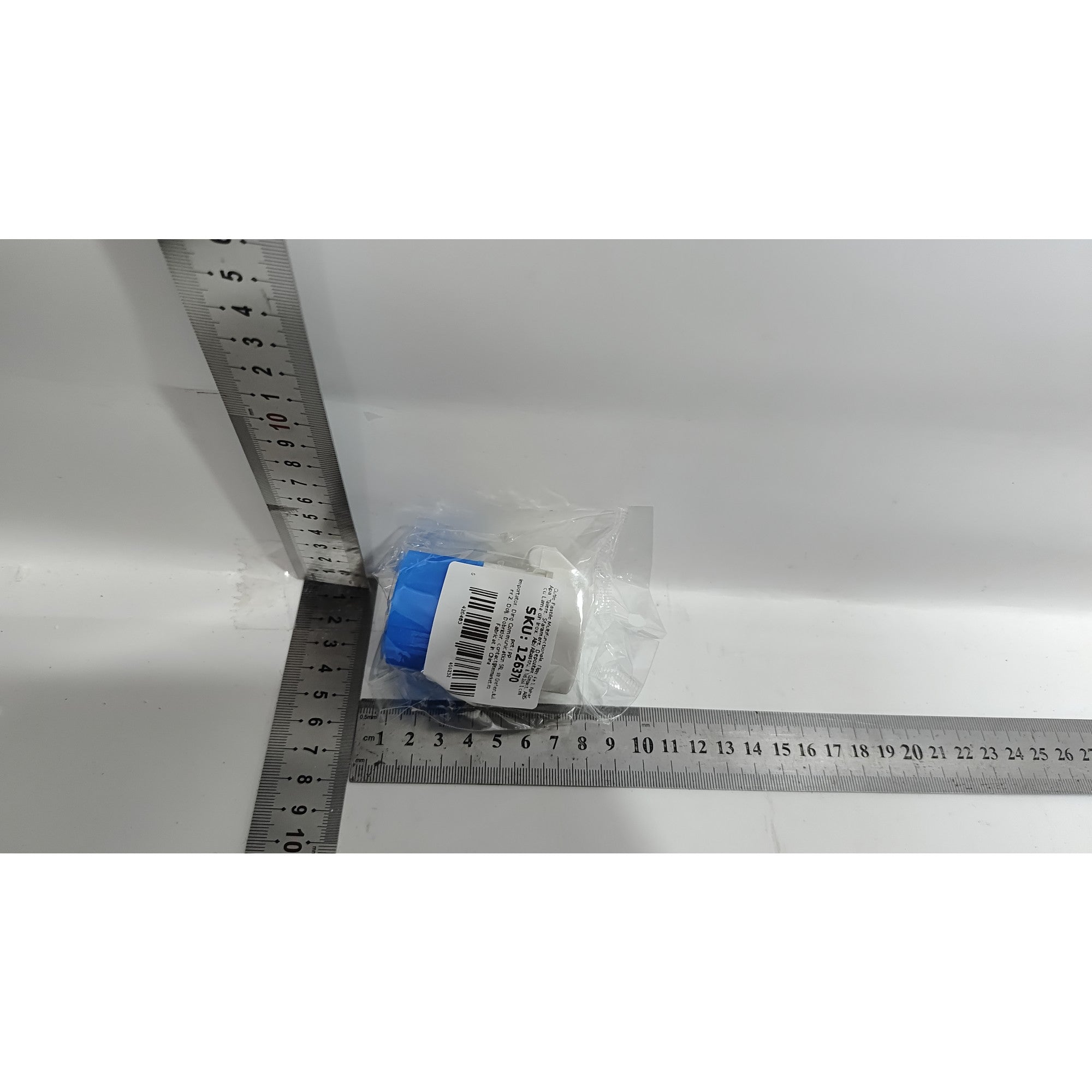 Cutie Pastile Multifunctionala, Flippy, 4 in 1, Pahar Apa, Taiere, Sfaramare, Depozitare, Compact, ABS cu Lama din Inox, Alb/Albastru, 8.7x6.2x4.1 cm-7