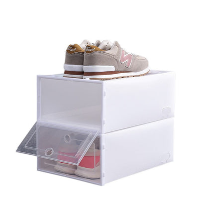 Cutie pentru Pantofi, Flippy, Tip Sertar, din Plastic, Stivuibila, Usa Frontala, 31 x 21.5 x 12.5 cm, Transparent-4
