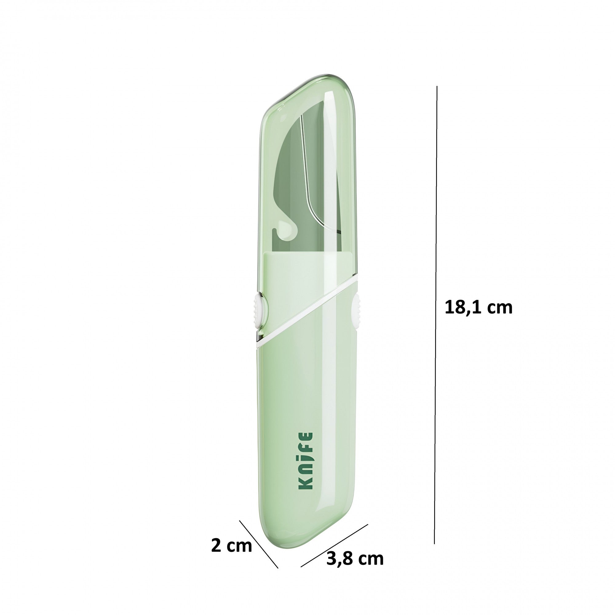 Cutit de Fructe Multifunctional, Flippy, Razatoare, Curatator Fructe-Legume, Deschizator de Sticle, 18.1x3.8x2cm, Verde-5