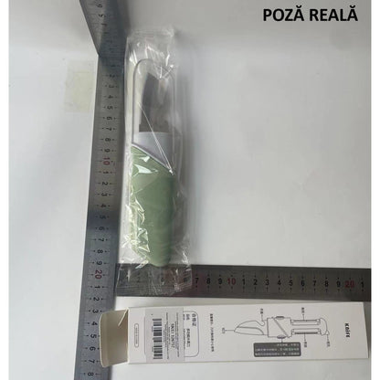 Cutit de Fructe Multifunctional, Flippy, Razatoare, Curatator Fructe-Legume, Deschizator de Sticle, 18.1x3.8x2cm, Verde-6