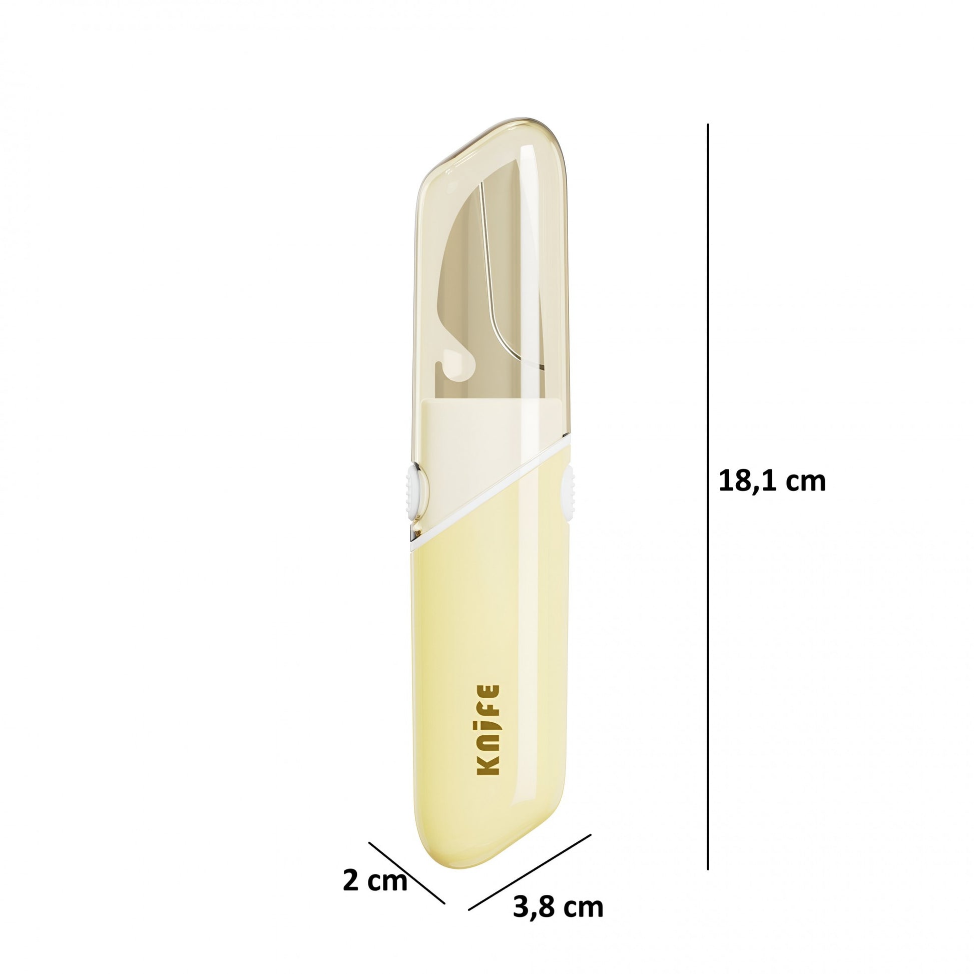 Cutit de Fructe Multifunctional, Flippy, Razatoare, Curatator Fructe-Legume, Deschizator de Sticle, 18.1x3.8x2cm, Galben-6