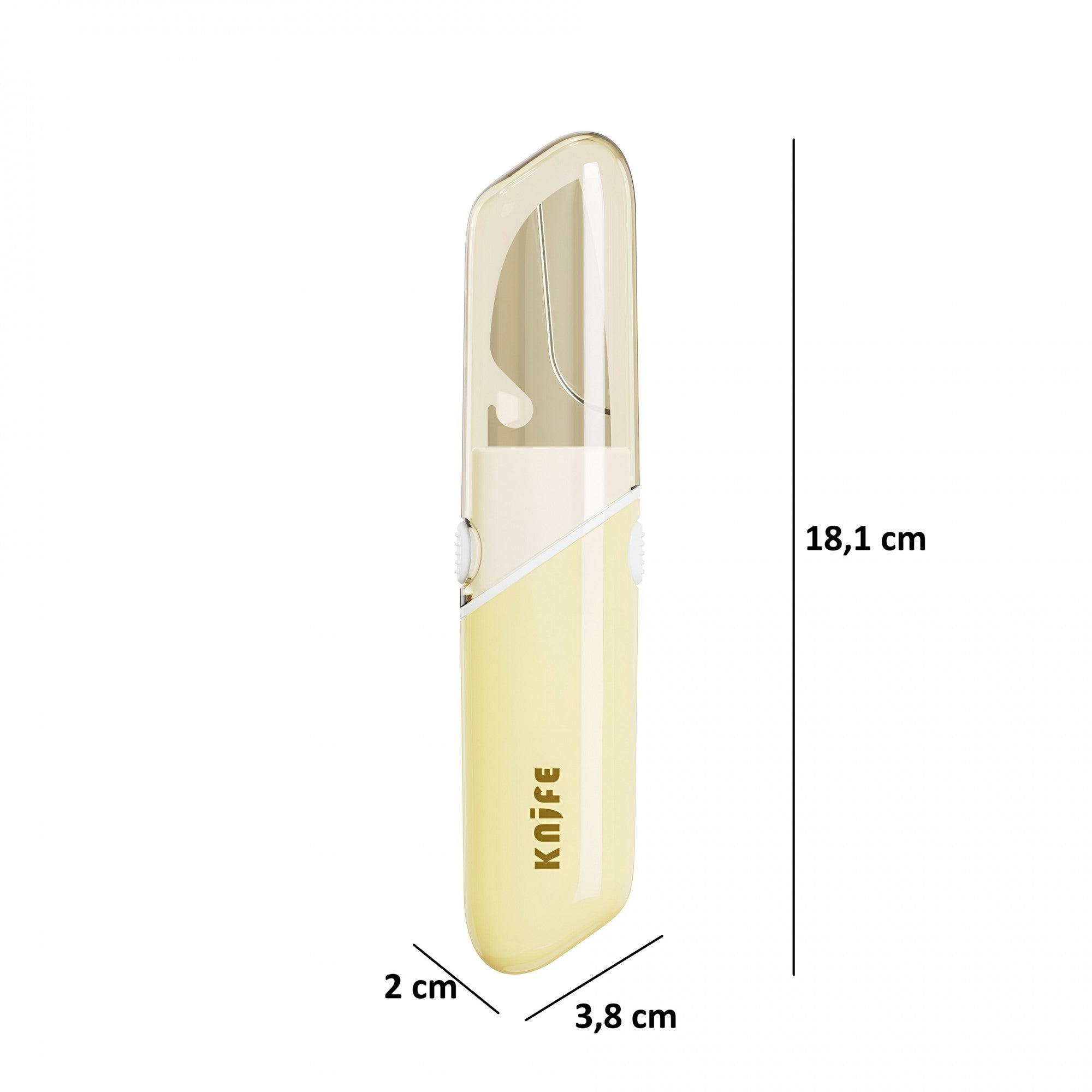 Cutit de Fructe Multifunctional, Flippy, Razatoare, Curatator Fructe-Legume, Deschizator de Sticle, 18.1x3.8x2cm, Galben-6