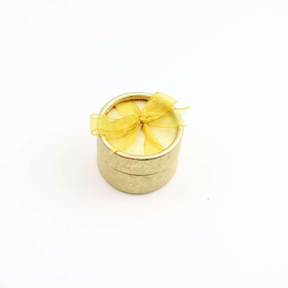 Cutiuta Cadou Rotunda Aurie  diametru 5cm-0