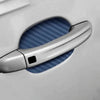 Set 4 bucati protectie zgarieturi manere usa din autocolant carbon 3D Albastru-0