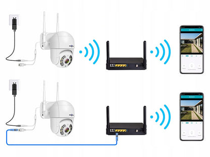 Camera de Supraveghere de Exterior IP WiFi Full HD cu Zoom