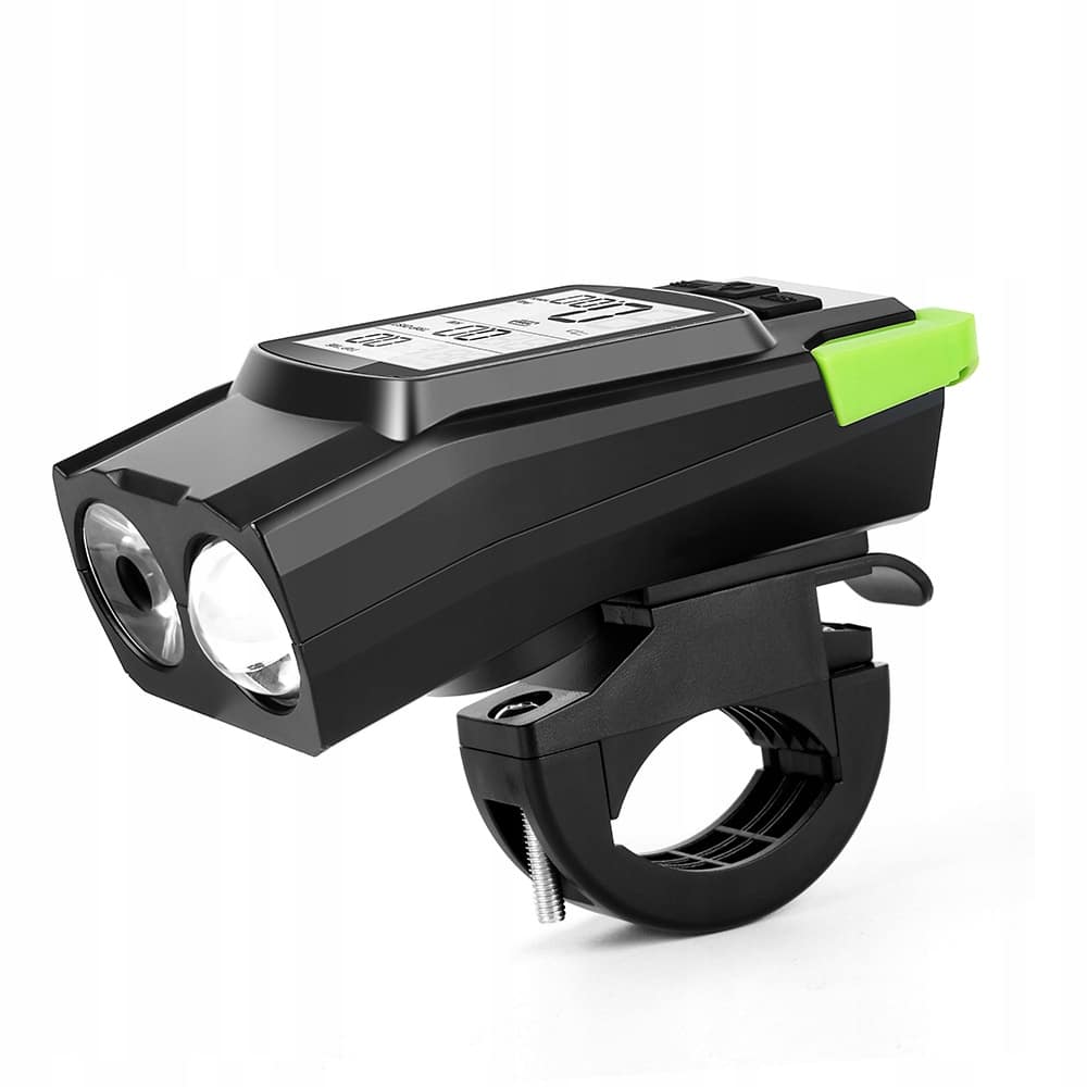 Vitezometru Digital cu lampa Fata + Spate si Claxon, waterproof, pentru bicicleta, model AVX-WT-BK-1718B-3