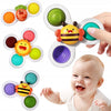 Set 3 jucarii interactive, model "POP UP SENSORY FIDGET SPINNER" pentru copii sau bebelusi-0