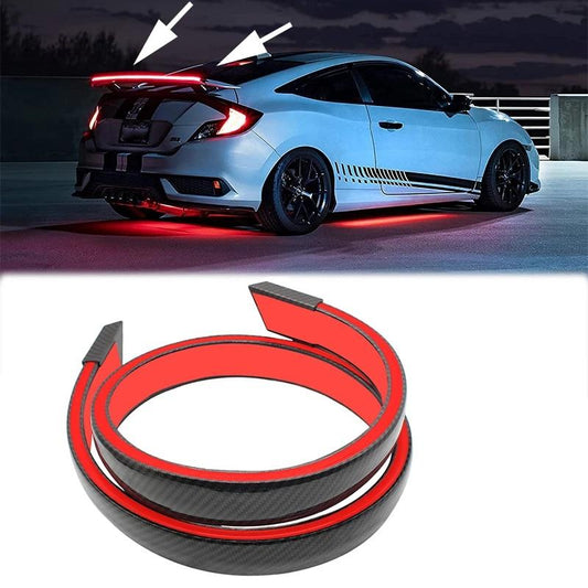 Eleron auto cu lampa stop frana suplimentara pentru autoturisme, 12V, 120cm, Carbon-0