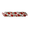 Decoratiune pentru Masa, Flippy, Model cu Flori, Tematica Craciun, Rosu-0