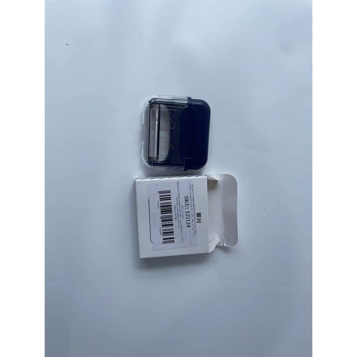 Decojitor/Curatator manual de legume si fructe, Flippy, portabil, cu magnet, doua lame, Inox, Mov, 6.7x6x1.6 cm-6